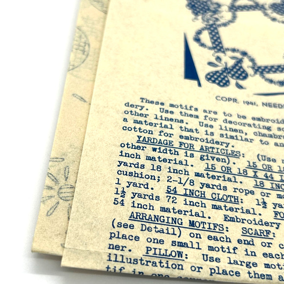 Laura Wheeler Vintage Copr.1941 Cross Stitch Transfer Pattern Design #2738 Fruit - Picture 5 of 7